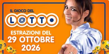 Estrazione del lotto in diretta del 29 OTTOBRE 2026