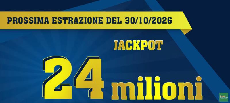 EUROJACKPOT - IL JACKPOT  E' DI 24 MILIONI DI EURO