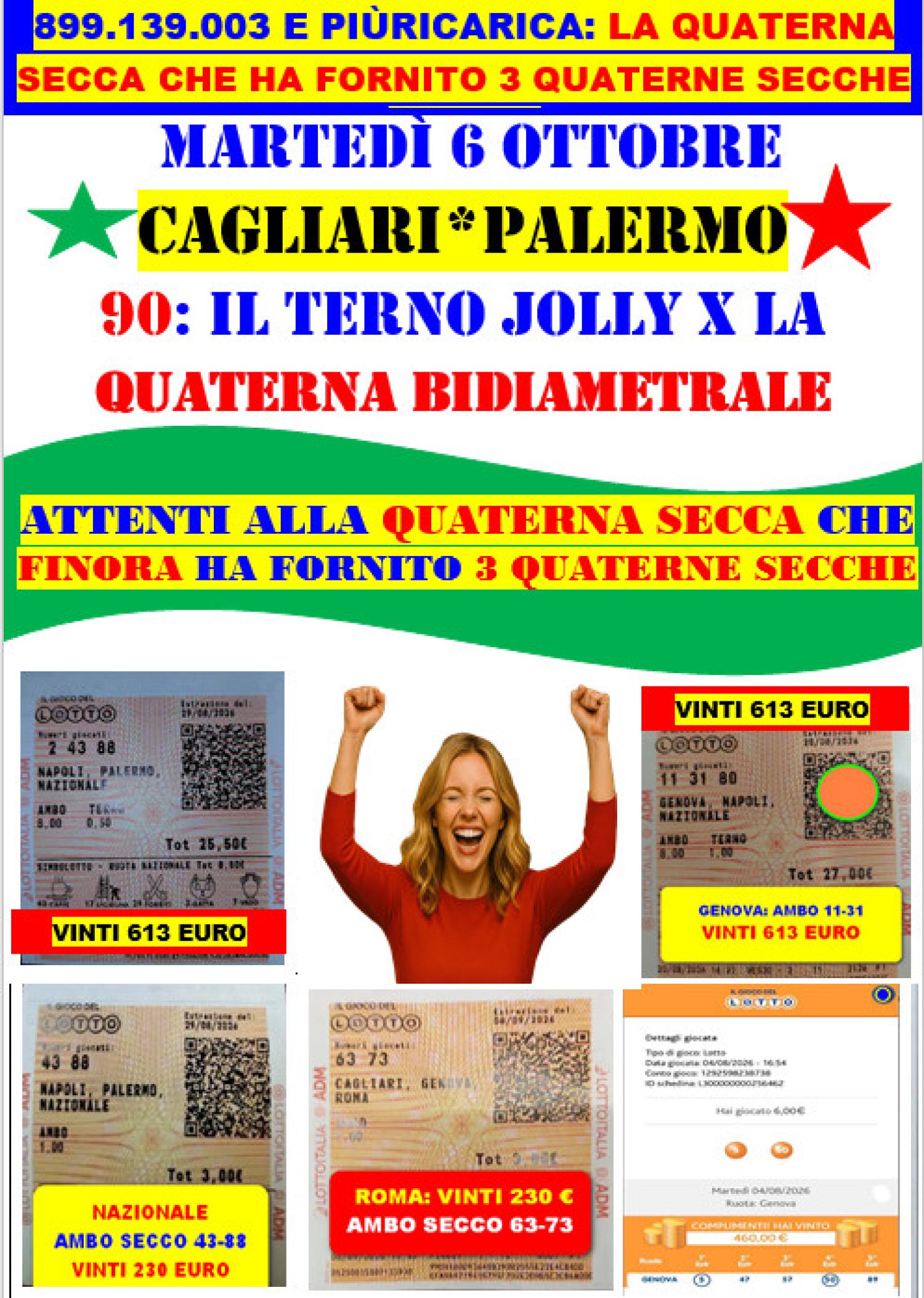 VENERDI' 2/10, AMBO JOLLY 51-52 VINTO SU VENEZIA