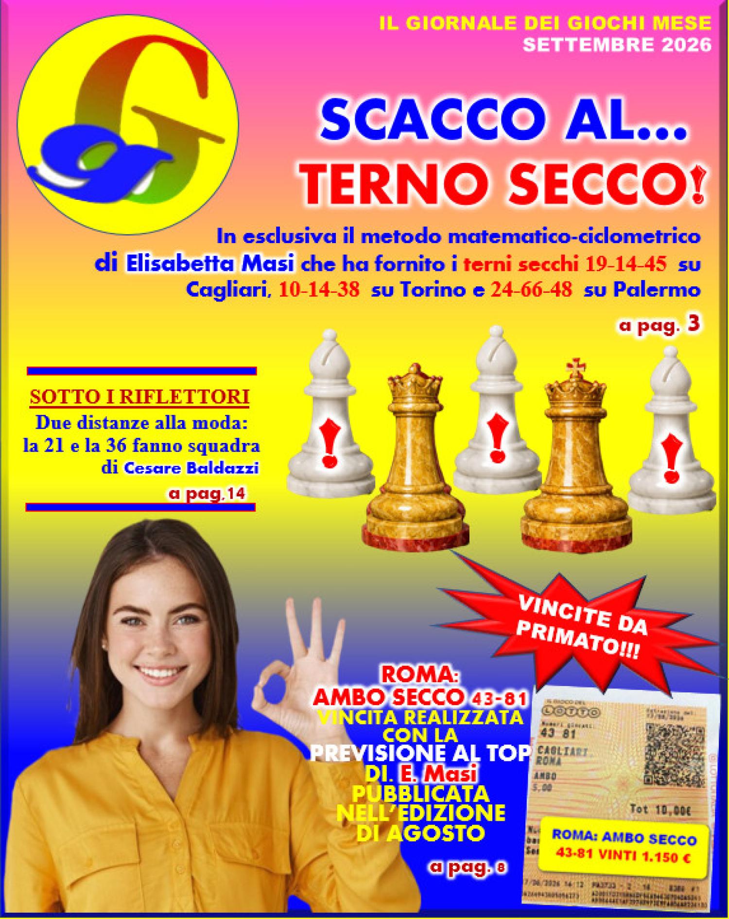 IL GIORNALE DEI GIOCHI MESE DI AGOSTO