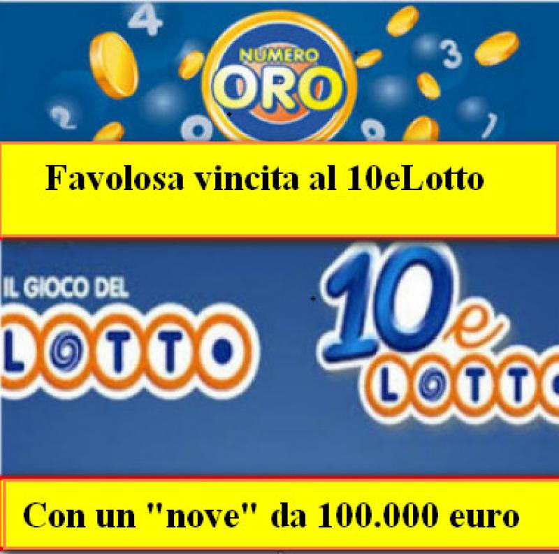 10ELOTTO - Gioca 3 euro e ne vince 100.000  