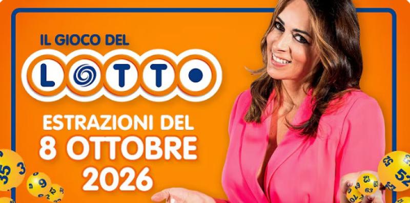 Estrazione del lotto in diretta del 08 OTTOBRE 2026