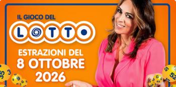 Estrazione del lotto in diretta del 08 OTTOBRE 2026