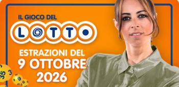 Estrazione del lotto in diretta del 09 OTTOBRE 2026