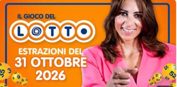 Estrazione del lotto in diretta del 31 OTTOBRE 2026