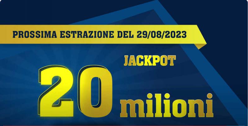 EUROJACKPOT - VINTO IL JACKPOT DA 20 MILIONI DI EURO PROSSIMA ESTRAZIONE 29/08/2023